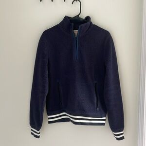 Champion x Todd Snyder Blue Fleece Quarter Zip.